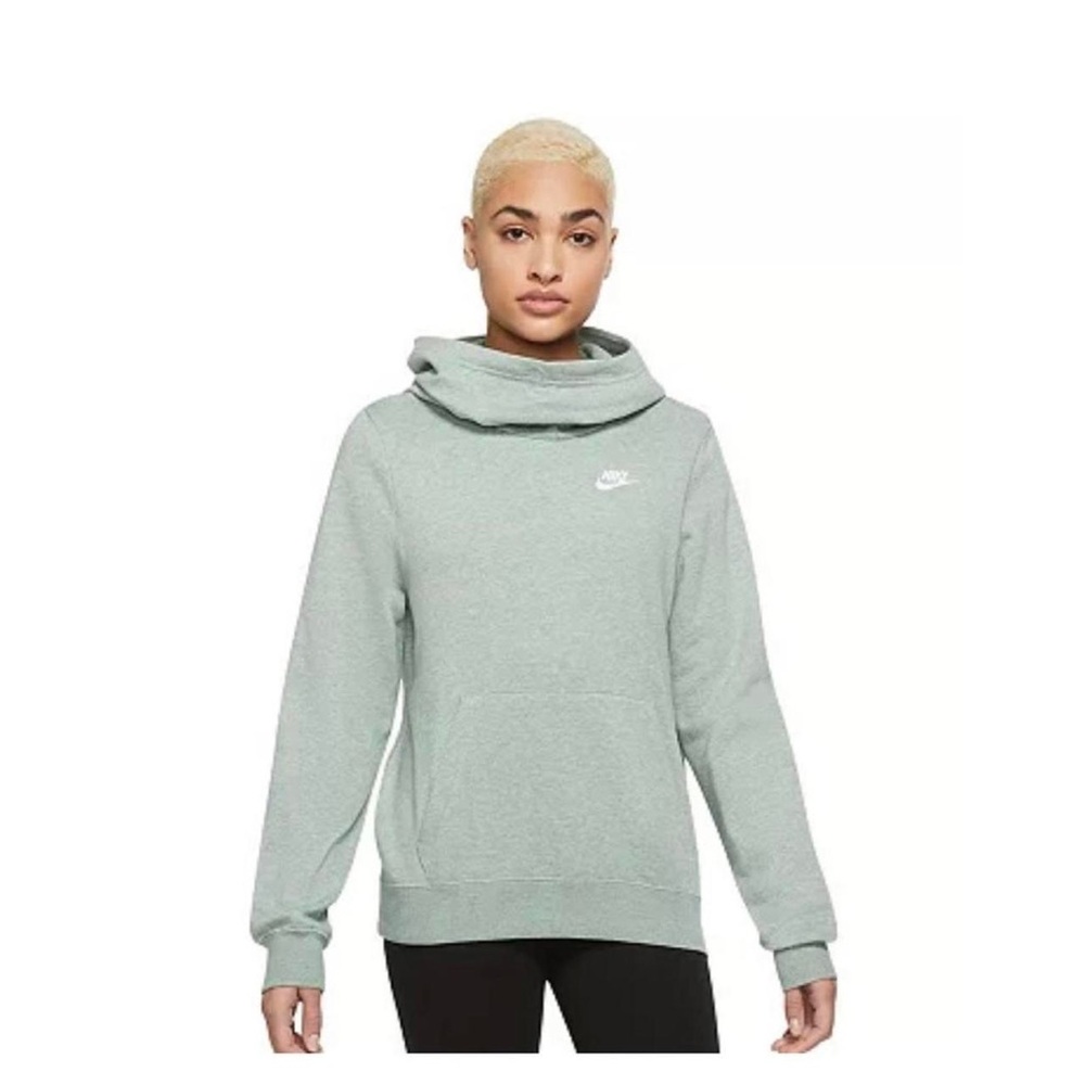 Nike Heather Gray Moch Neck Sweatshirt Hoodie XL